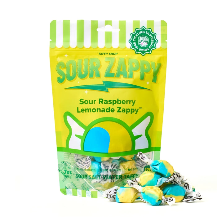 Sour Raspberry Lemonade Zappy Taffy Taffy Shop Personal (7oz)
