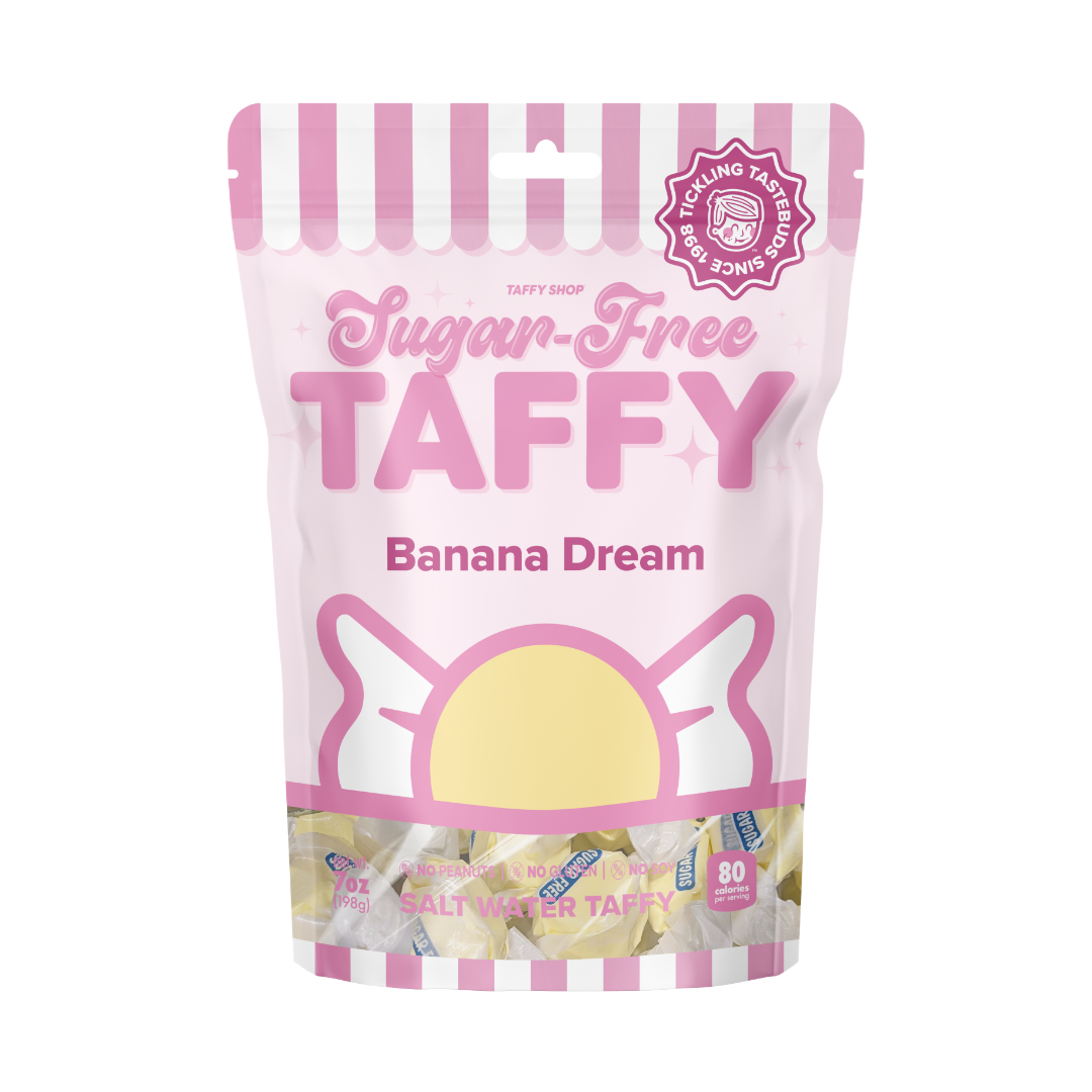 Sugar-Free Banana Dream Salt Water Taffy | Taffy Shop Sugar-Free Banana Dream Salt Water Taffy | Taffy Shop