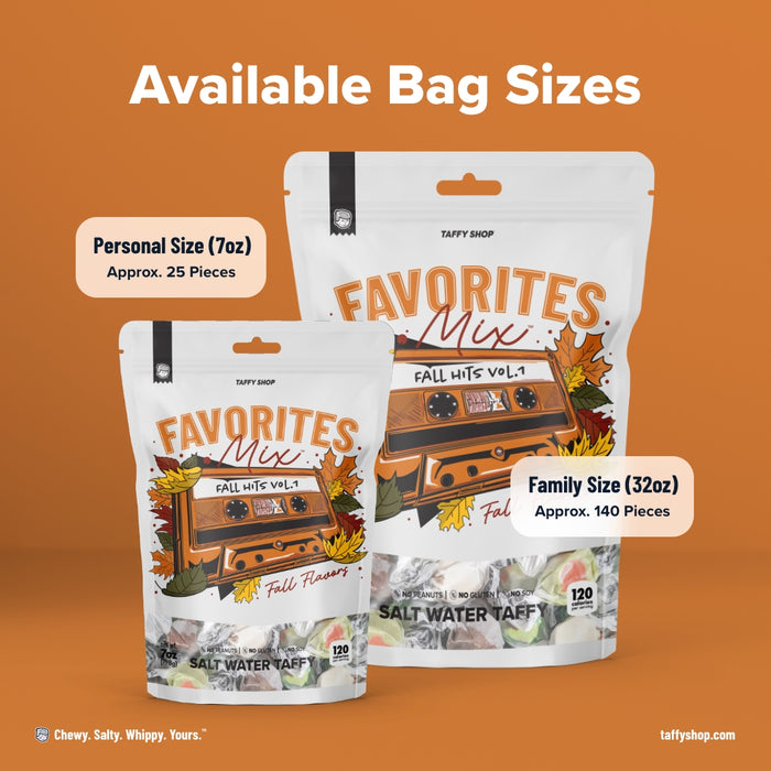Fall Favorites Taffy Mix Taffy Shop Personal (7oz)