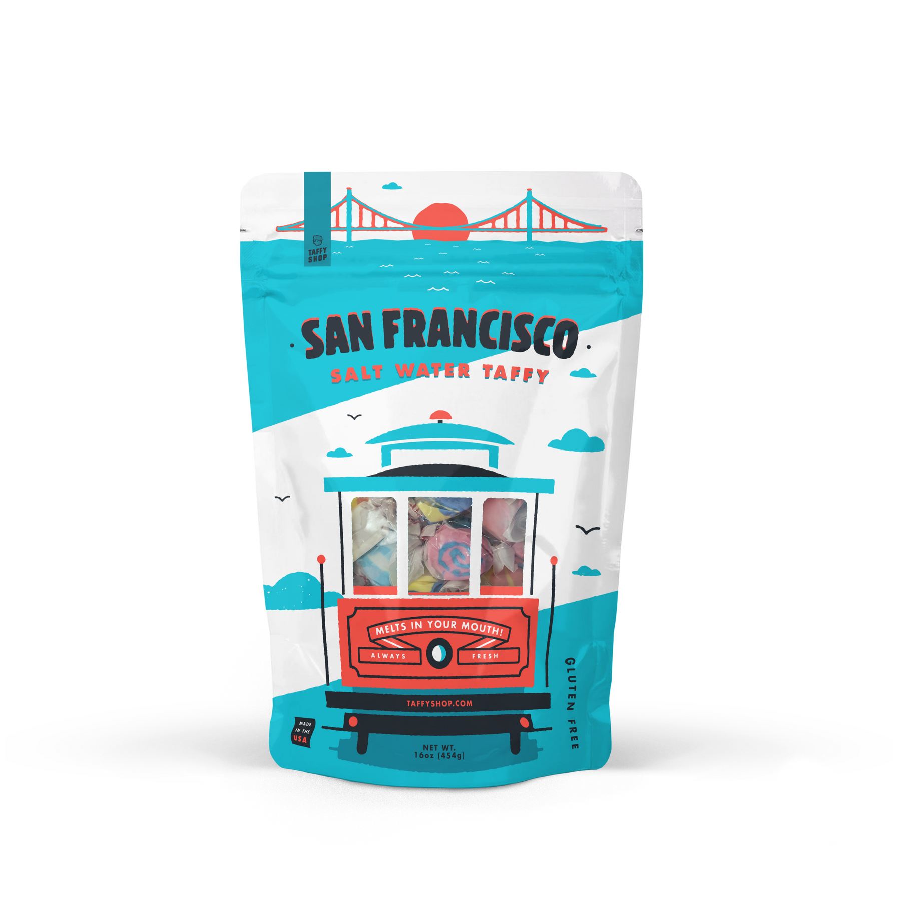 San Francisco Salt Water Taffy, just a trolley ride away.