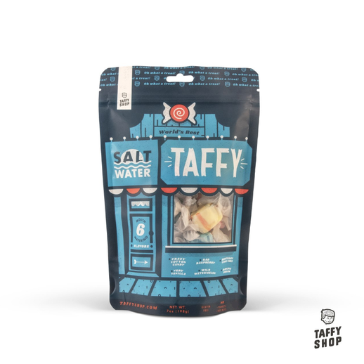 Why Is Our Taffy So Good? Taffy Shop is the name.