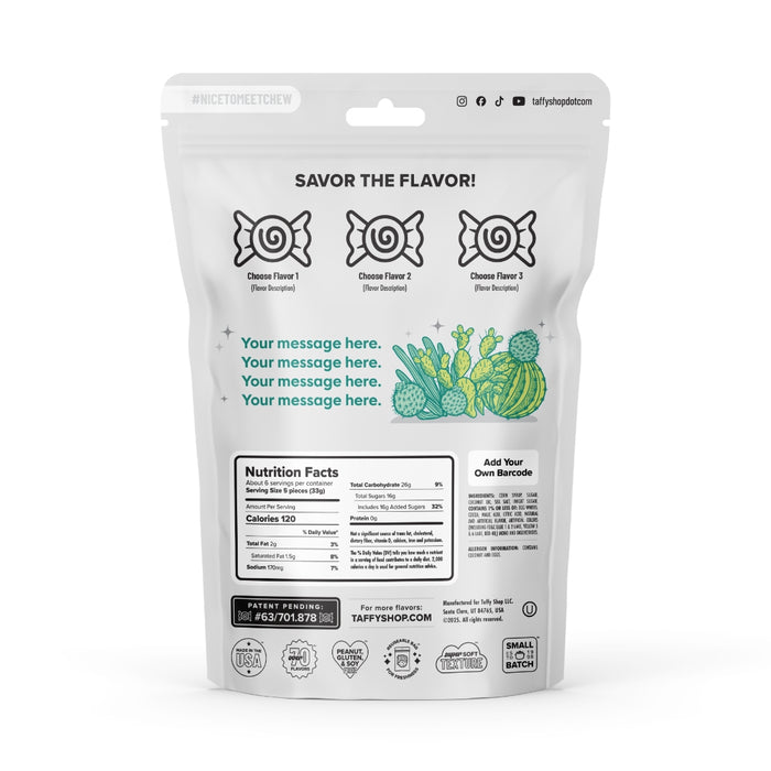 Perfectly Prickly Custom Taffy Bag Taffy Shop