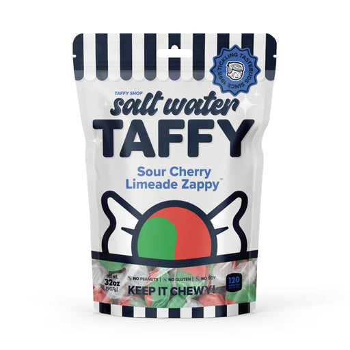 Sour Cherry Limeade Zappy Taffy Taffy Shop Family (32oz)