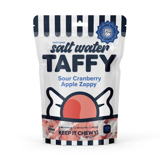 Sour Cranberry Apple Zappy Taffy Taffy Shop Family (32oz)