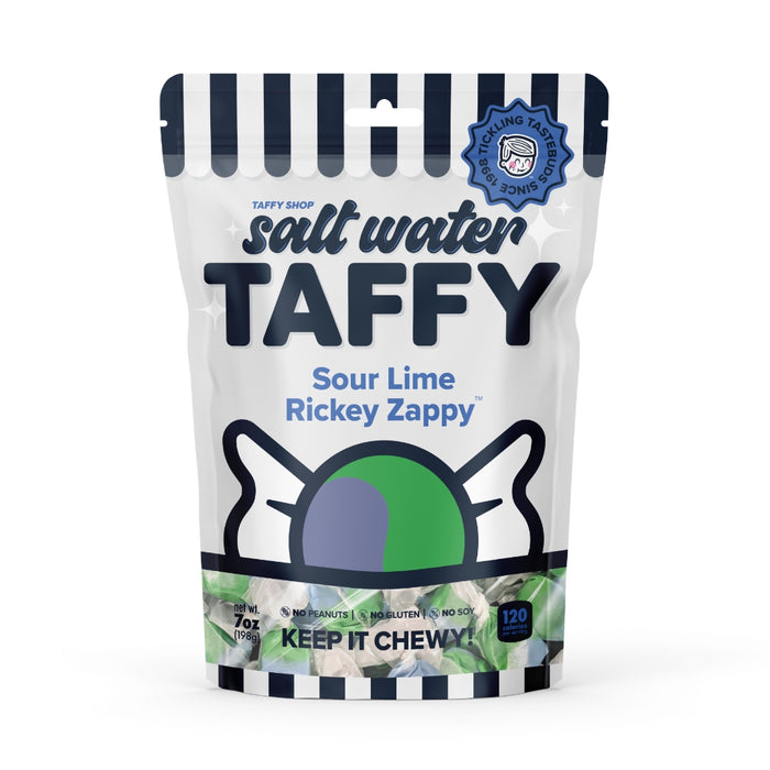 Sour Lime Rickey Zappy Taffy Taffy Shop Family (32oz)