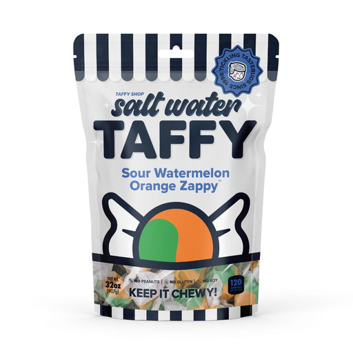 Sour Watermelon Orange Zappy Taffy Taffy Shop Family (32oz)