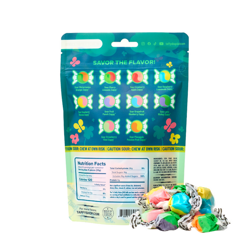 Sour Zappy Taffy Troll Bag (7oz) Taffy Shop