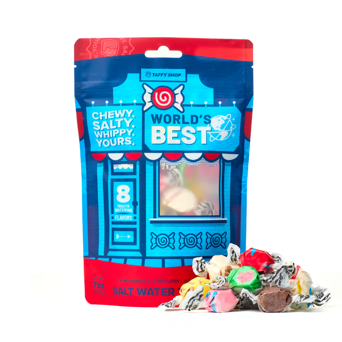 World's Best Salt Water Taffy Bag (7oz) Taffy Shop