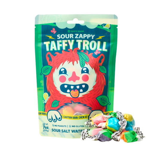 Sour Zappy Taffy Troll Bag (7oz) Taffy Shop