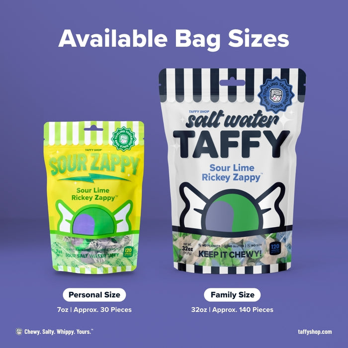 Sour Lime Rickey Zappy Taffy Taffy Shop
