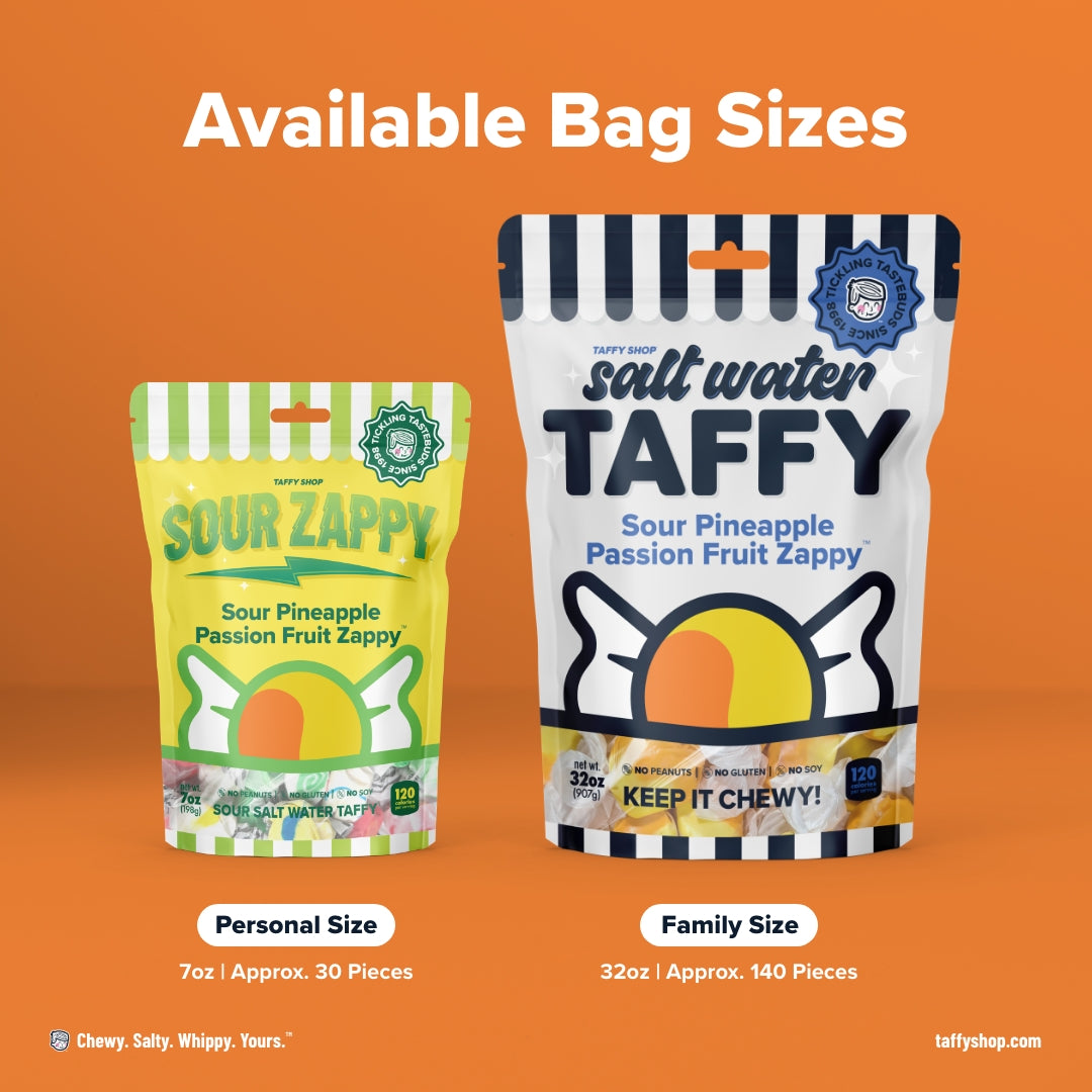 Sour Pineapple Passion Fruit Saltwater Taffy – Taffy Shop