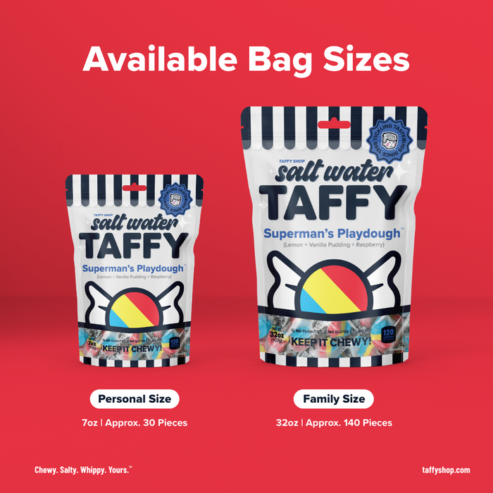 Superman's Playdough Taffy Taffy Shop