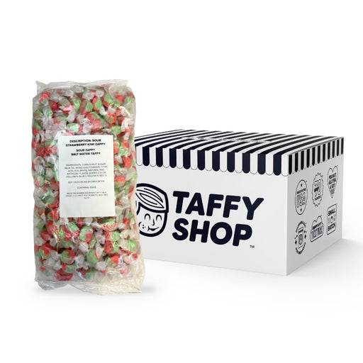 Sour Strawberry Kiwi Zappy Taffy Taffy Shop Family (32oz)