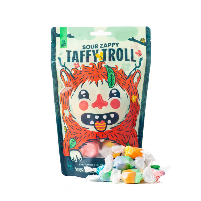 Sour Zappy Taffy Troll Bag (7oz) Taffy Shop