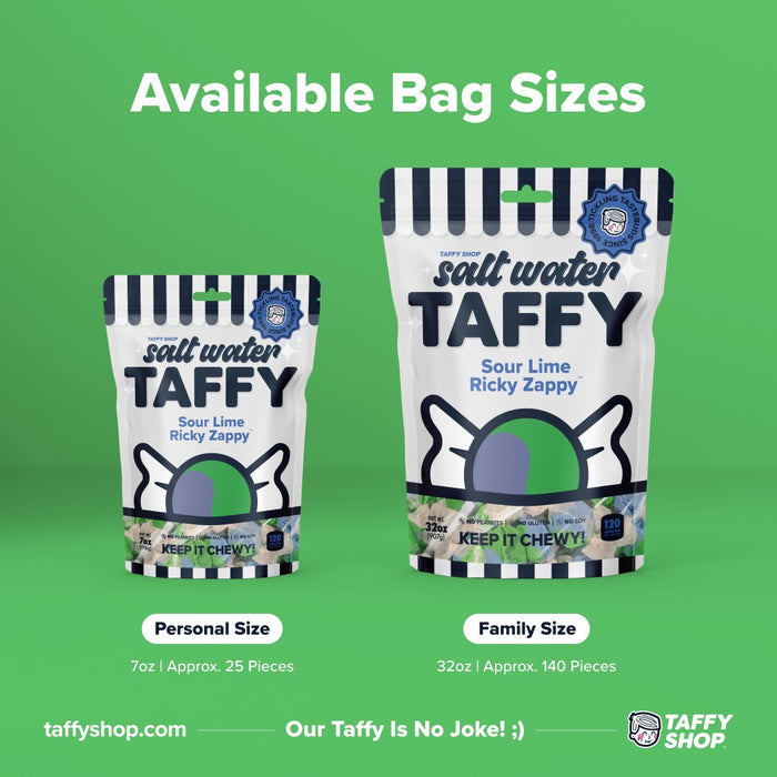 Sour Lime Ricky Zappy Taffy Taffy Shop