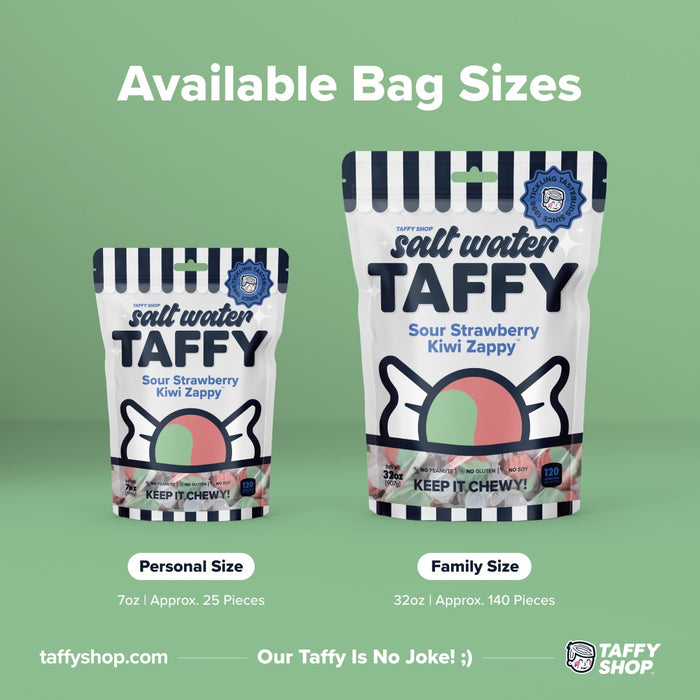 Sour Strawberry Kiwi Zappy Taffy Taffy Shop