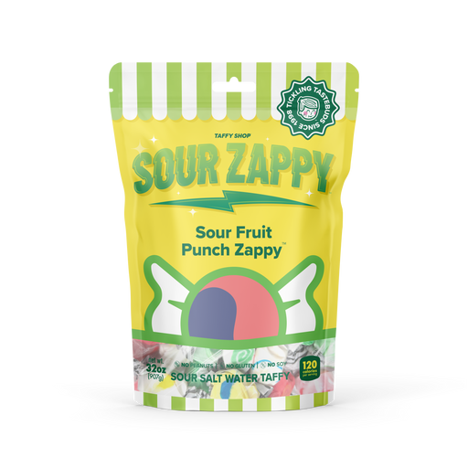 Sour Fruit Punch Zappy Taffy Taffy Shop Family (32oz)